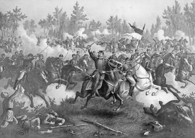 The Battle of Cedar Creek, Oct. 19th, 1864 by American School